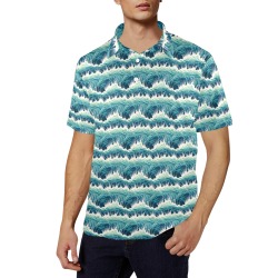 watersized Men's All Over Print Polo Shirt (Model T55)