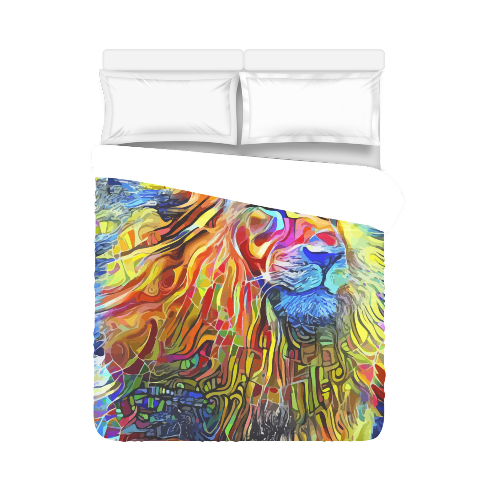 Bold as a Lion Duvet Cover 86"x70" ( All-over-print)