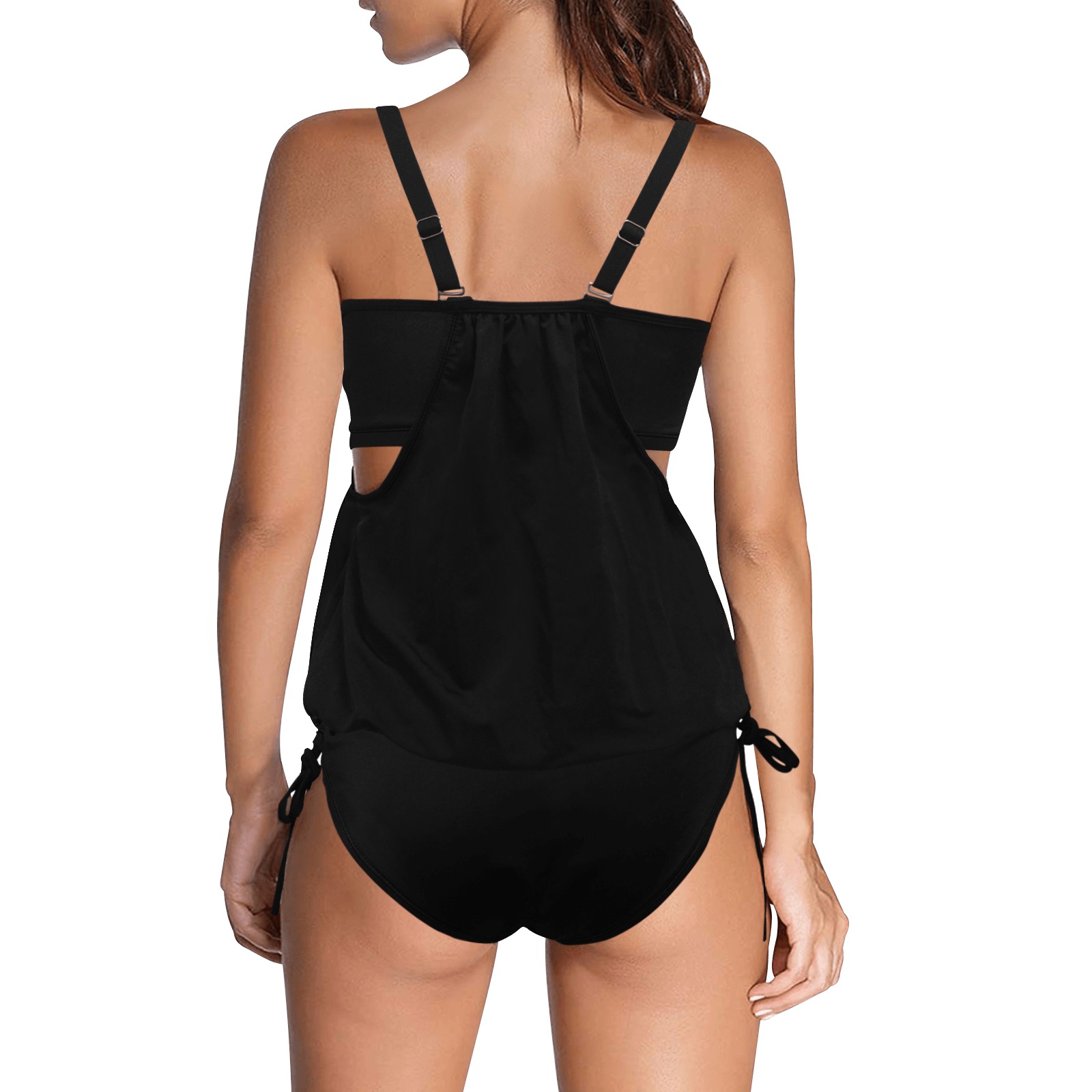 Tummy Cover Swim Suit Cover Belly Tankini Swimsuit (Model S25)