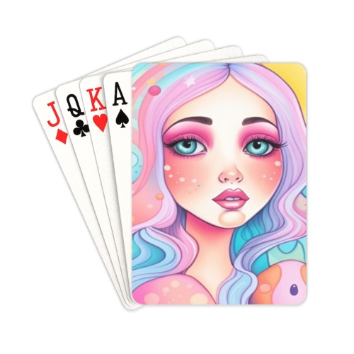Anime Girl Yes No Oracles Deck Playing Cards 2.5"x3.5"