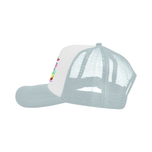 JNV REPSPACE COLORFUL gray baseball trucker hat(8) Trucker Hat