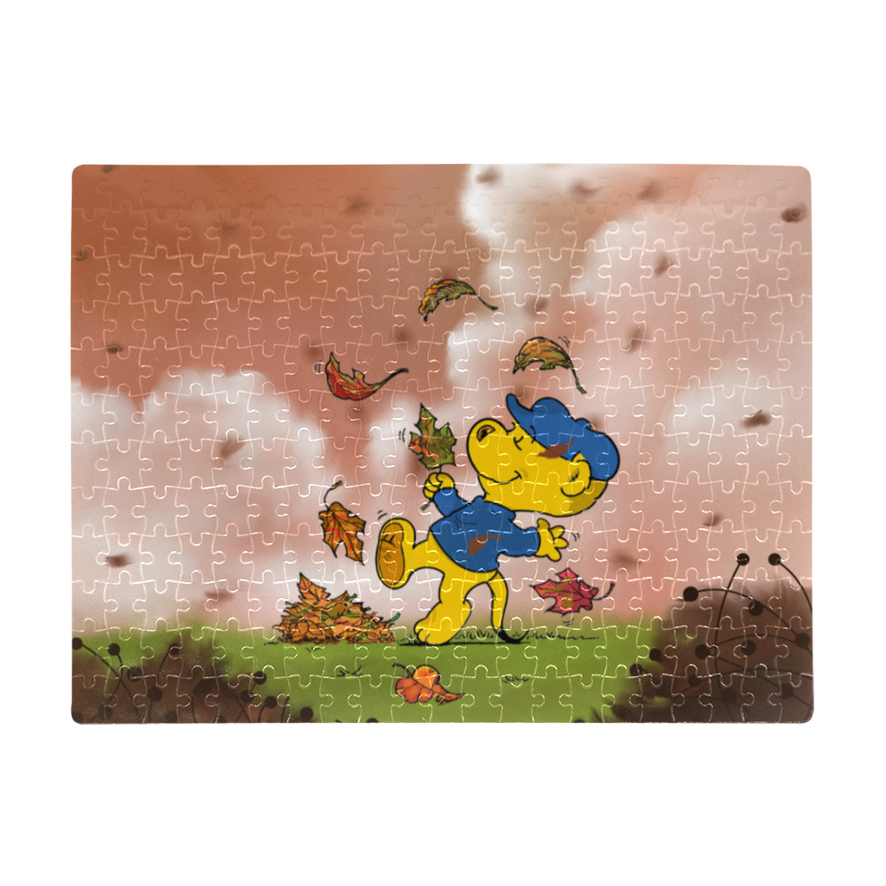 Ferald Dancing Amongst The Autumn Leaves A3 Size Jigsaw Puzzle (Set of 252 Pieces)
