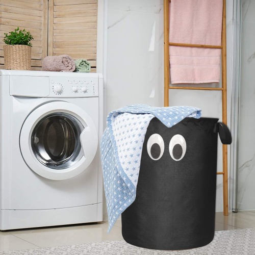 Large Funny Googly Eyes Laundry Bag (Large)