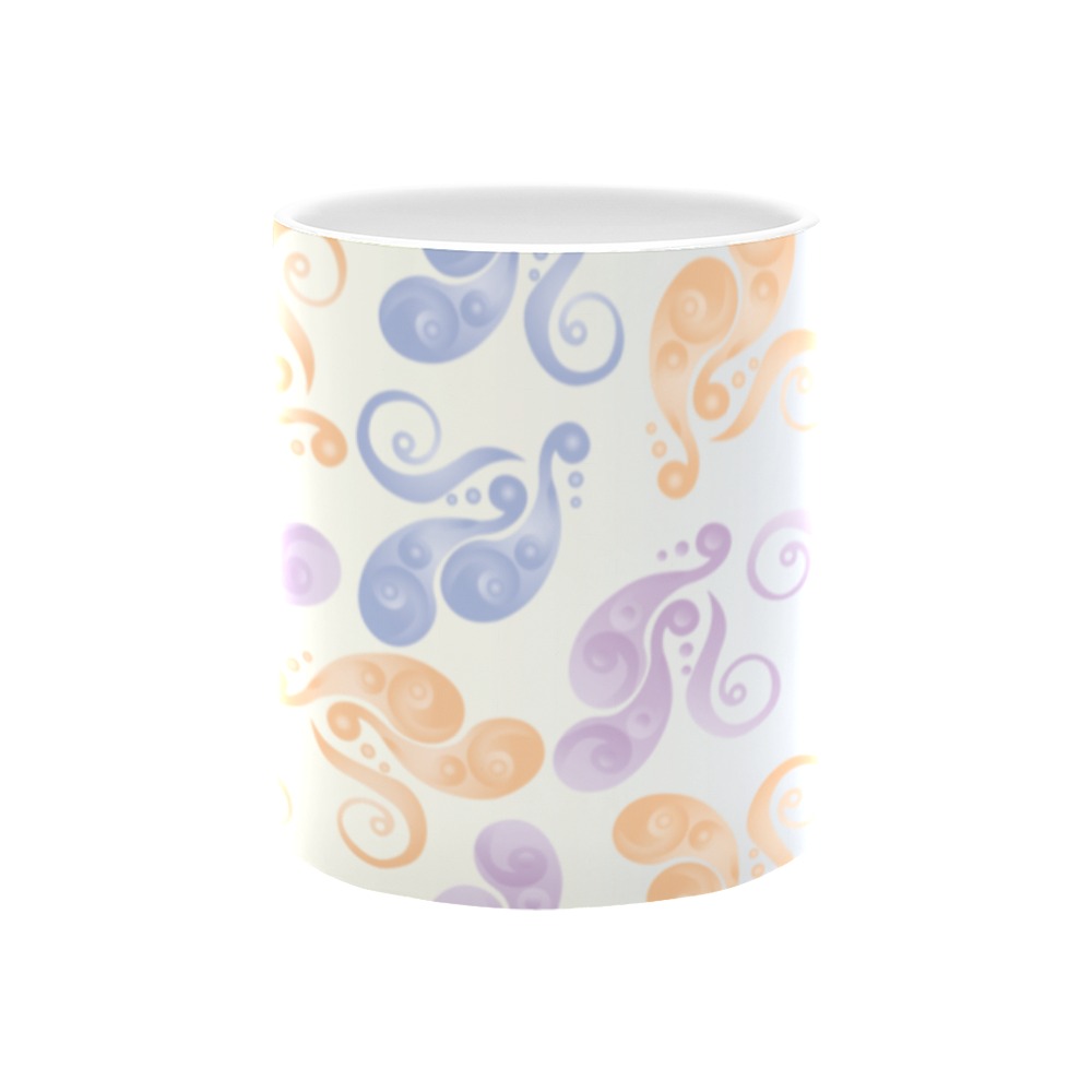 Summer pastel pattern White Mug(11OZ)