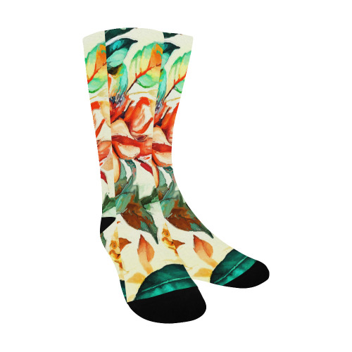 flowers botanic art (1) socks Men's Custom Socks