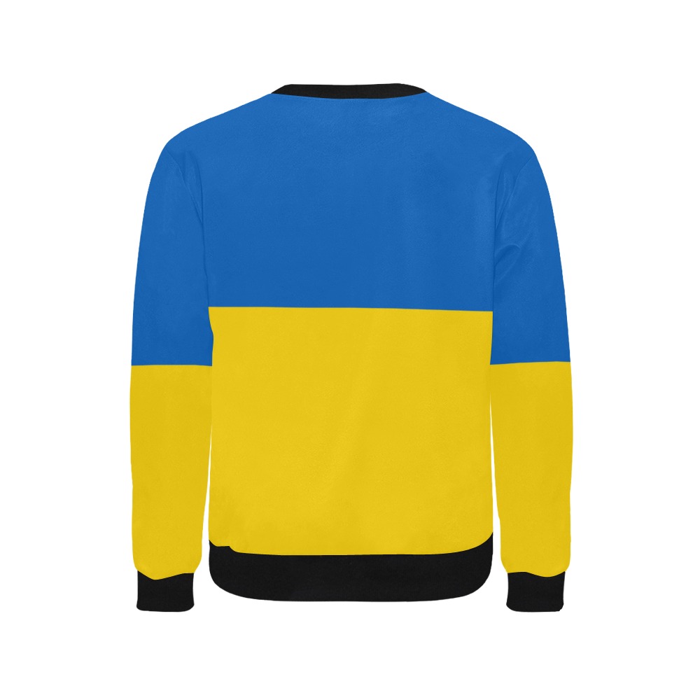 UKRAINE Men's Rib Cuff Crew Neck Sweatshirt (Model H34)