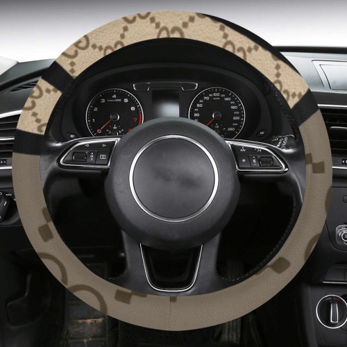 Luxury Brands (24) wheel cover Steering Wheel Cover with Anti-Slip Insert