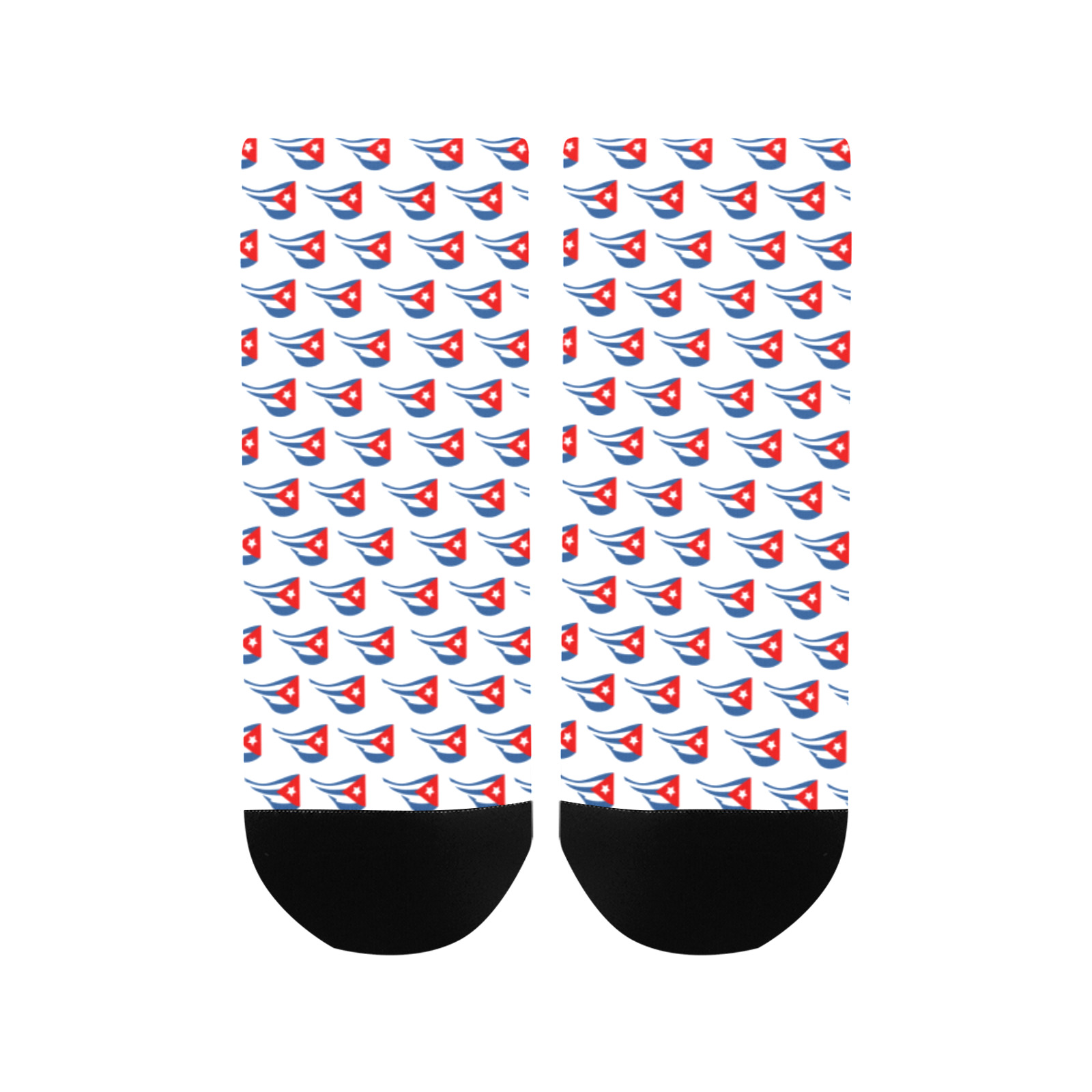 Cuban Flapping Flags Women's Ankle Socks