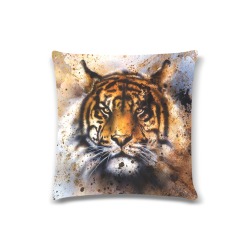 Lion Wildlife Custom Zippered Pillow Case 16"x16"(Twin Sides)