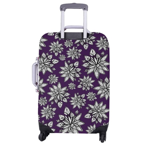 Creekside Floret pattern purple Luggage Cover/Large 26"-28"