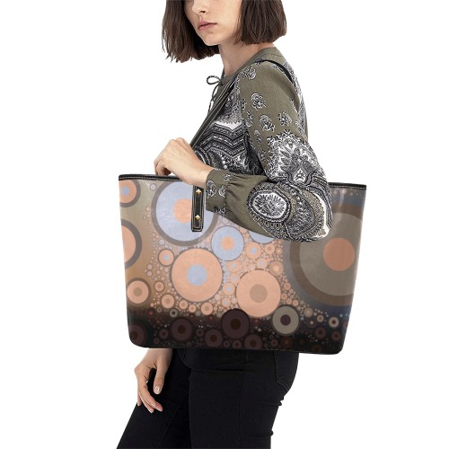t5 Chic Leather Tote Bag (Model 1709)