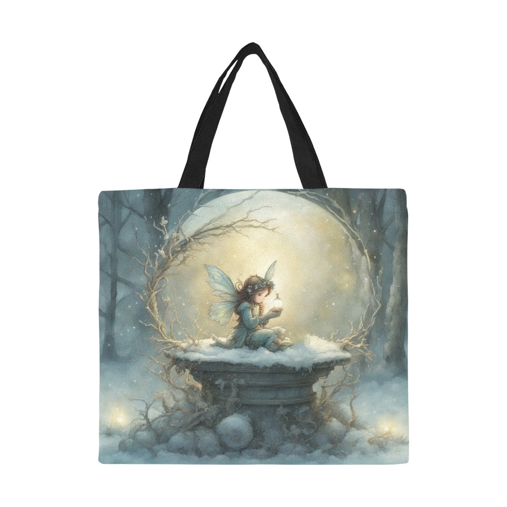 Christmas Wish All Over Print Canvas Tote Bag/Large (Model 1699)