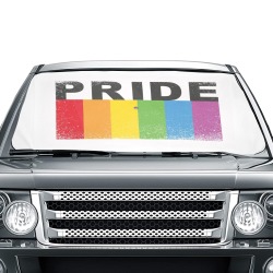 Gay Pride Car Sun Shade Umbrella 58"x29"