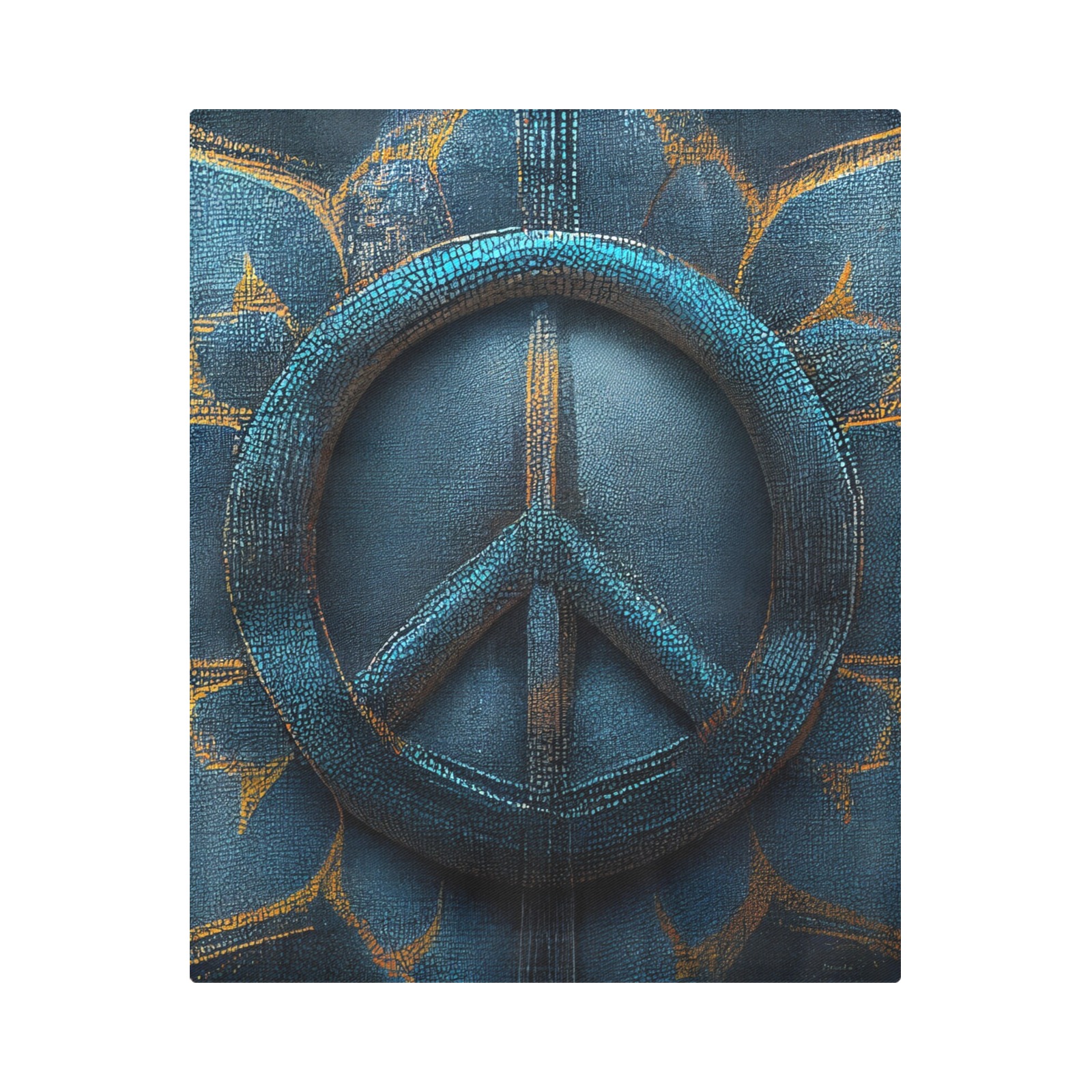 blue peace Duvet Cover 86"x70" ( All-over-print)