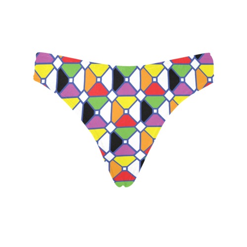 meshsquares Women's All Over Print Thongs (Model L30)