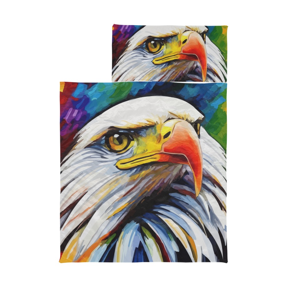 Bald Eagle Funny Colorful Animal Art Kids' Sleeping Bag