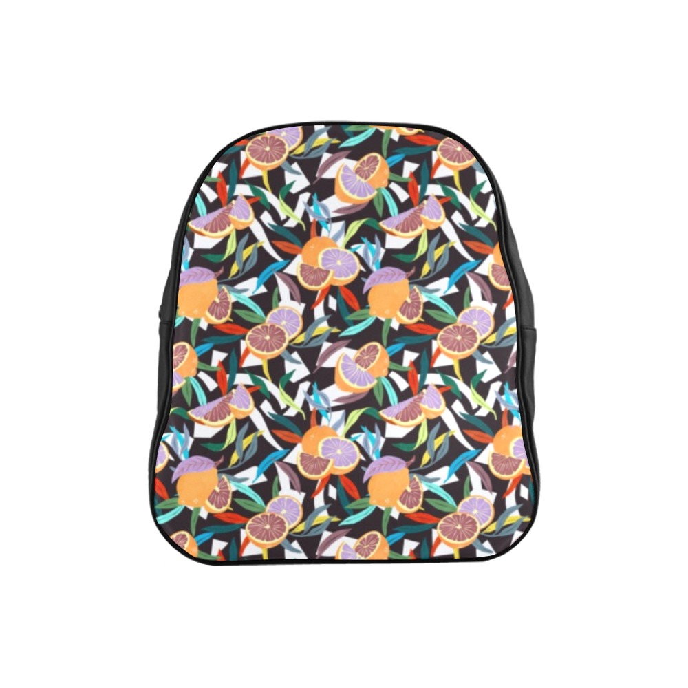 Fruits flowers and forms PD906 School Backpack (Model 1601)(Small)