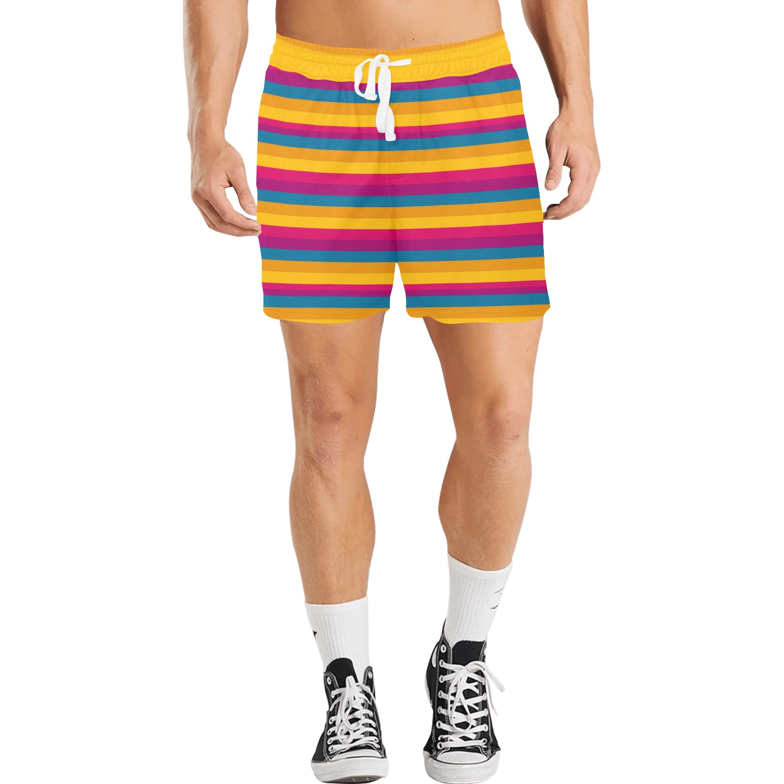 Soccer Shorts by Fetishworld Men's Mid-Length Casual Shorts (Model L50)