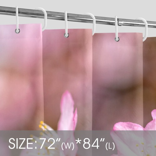 The festival of pink sakura cherry blossoms. Shower Curtain 72"x84"