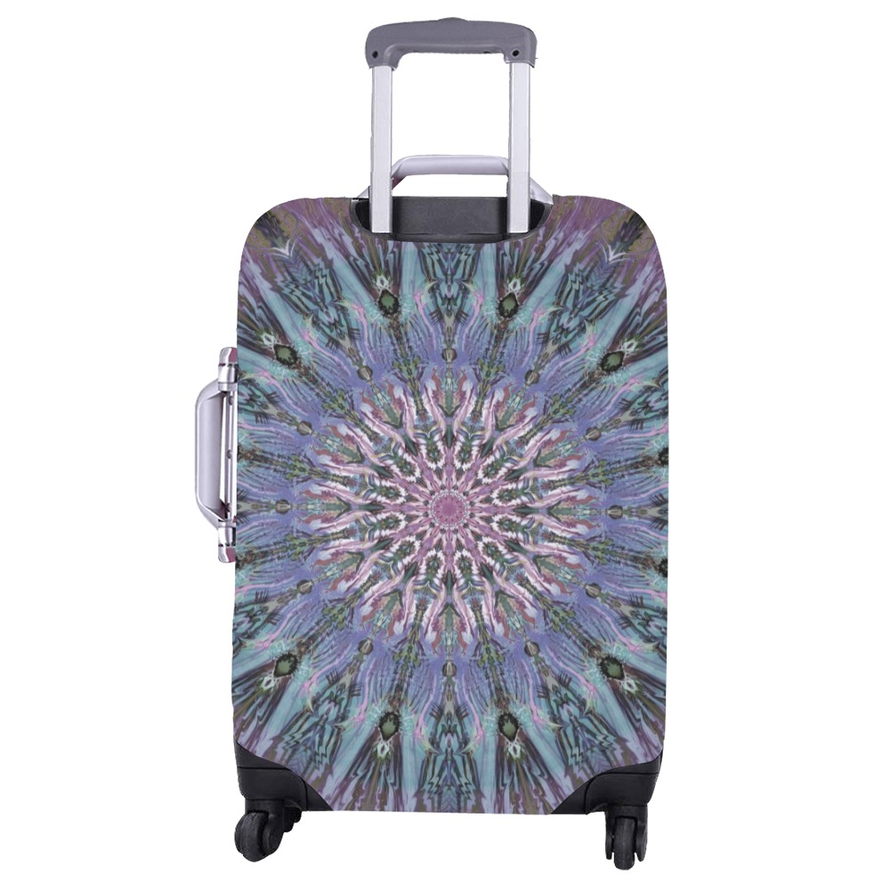 purple mandala Luggage Cover/Large 26"-28"
