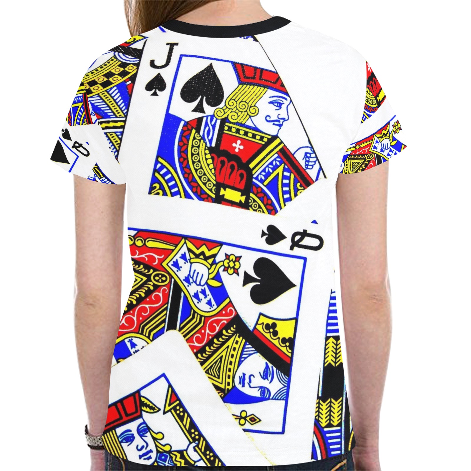 PLAYING CARDS-2 New All Over Print T-shirt for Women (Model T45)