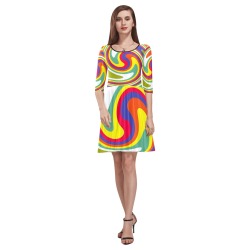 PATTERN-562 Tethys Half-Sleeve Skater Dress(Model D20)