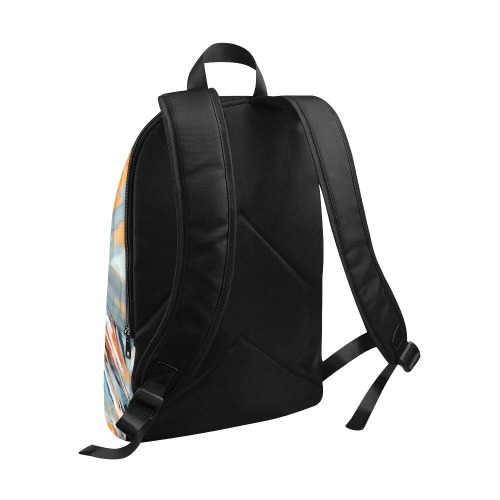 Abstract art of brush strokes of pastel colors Fabric Backpack for Adult (Model 1659)
