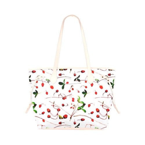 Wild Strawberries Clover Canvas Tote Bag (Model 1661)