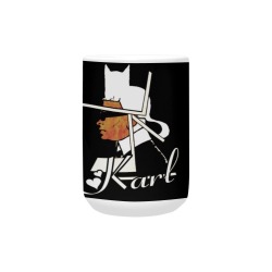 Karl Lagerfeld  Art by Nico Bielow Custom Ceramic Mug (15OZ)