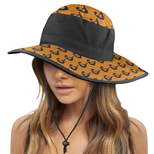 Loin Hooks Wide Brim Bucket Hat