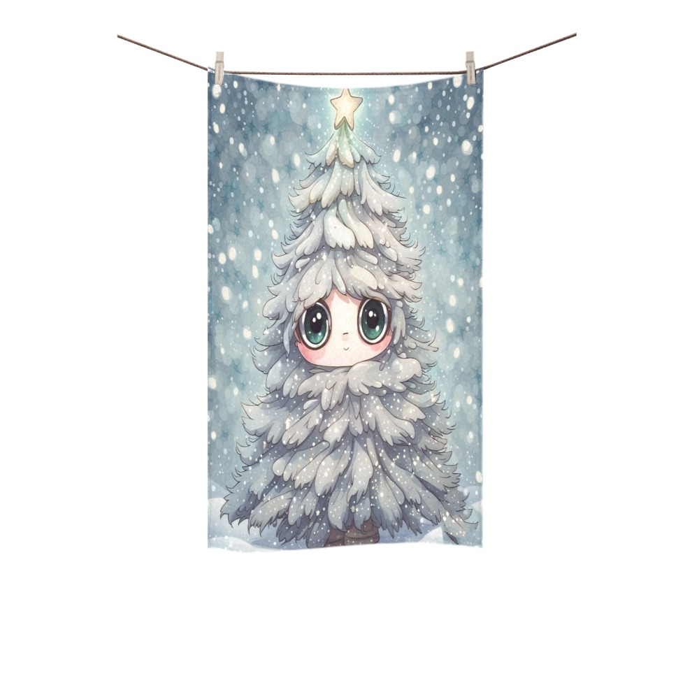 Little Christmas Tree Custom Towel 16"x28"