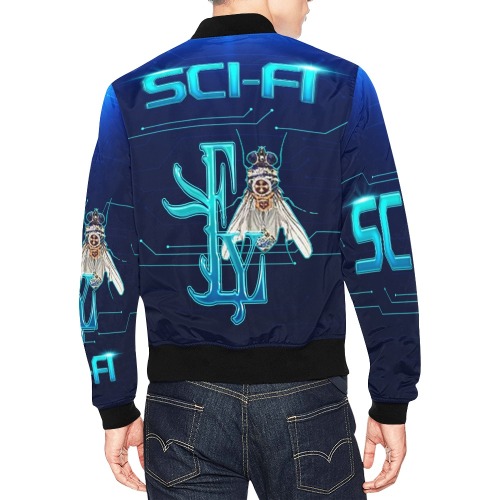 Sci Fi Collectable Fly All Over Print Bomber Jacket for Men (Model H19)