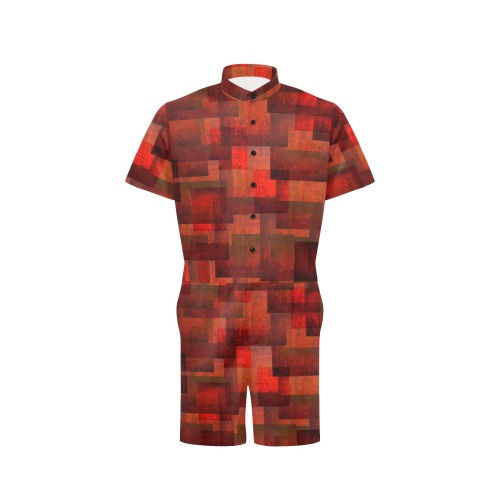 pixels Men's Short Sleeve Jumpsuit