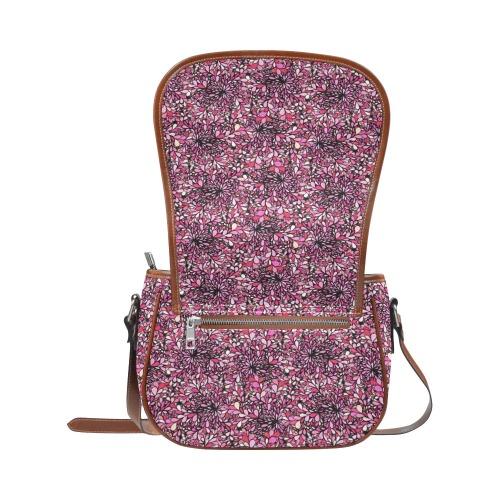 Raspberry Splash Saddle Bag/Large (Model 1649)