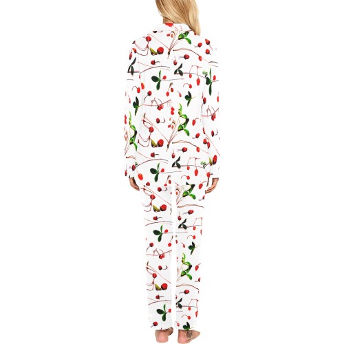Wild Strawberries Women's Long Pajama Set