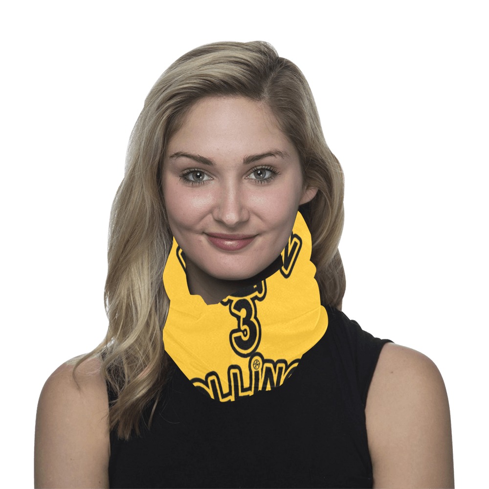 RollinOn3 Golden Neck Gaiter Multifunctional Headwear