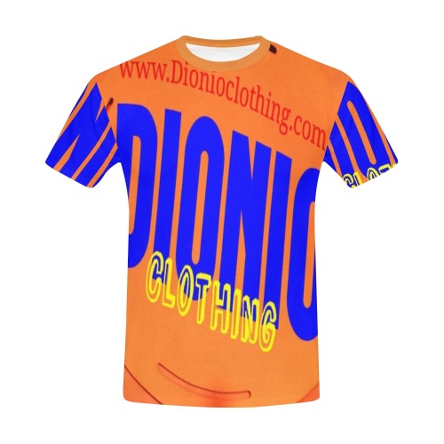 DIONIO Clothing - T-Shirts (Orange Crush) All Over Print T-Shirt for Men (USA Size) (Model T40)