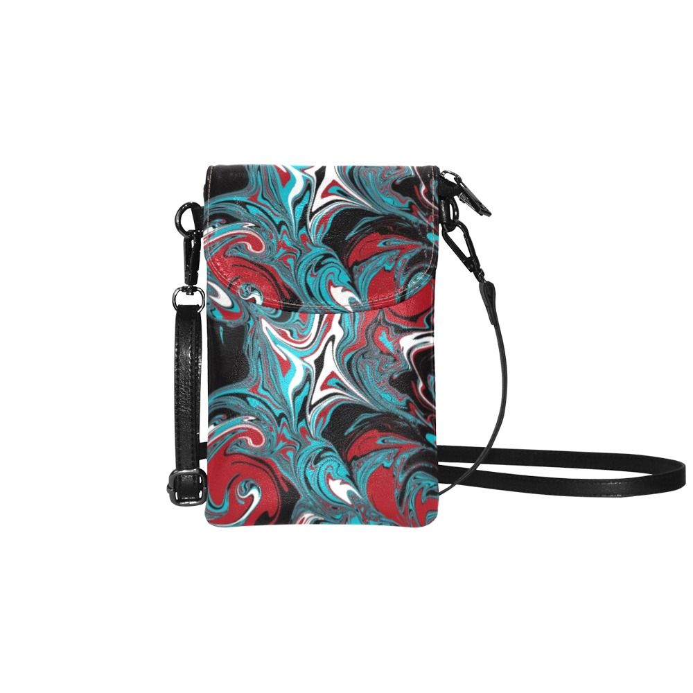 Dark Wave of Colors Small Cell Phone Purse (Model 1711)