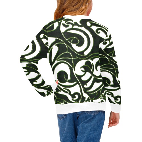 Celtic 4 Girls' All Over Print Crew Neck Sweater (Model H49)