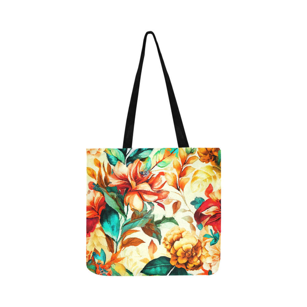 flowers botanic art (1) bag Reusable Shopping Bag Model 1660 (Two sides)