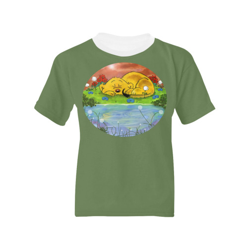 Ferald Napping By The Sunflowers Kids' All Over Print T-shirt (Model T65)