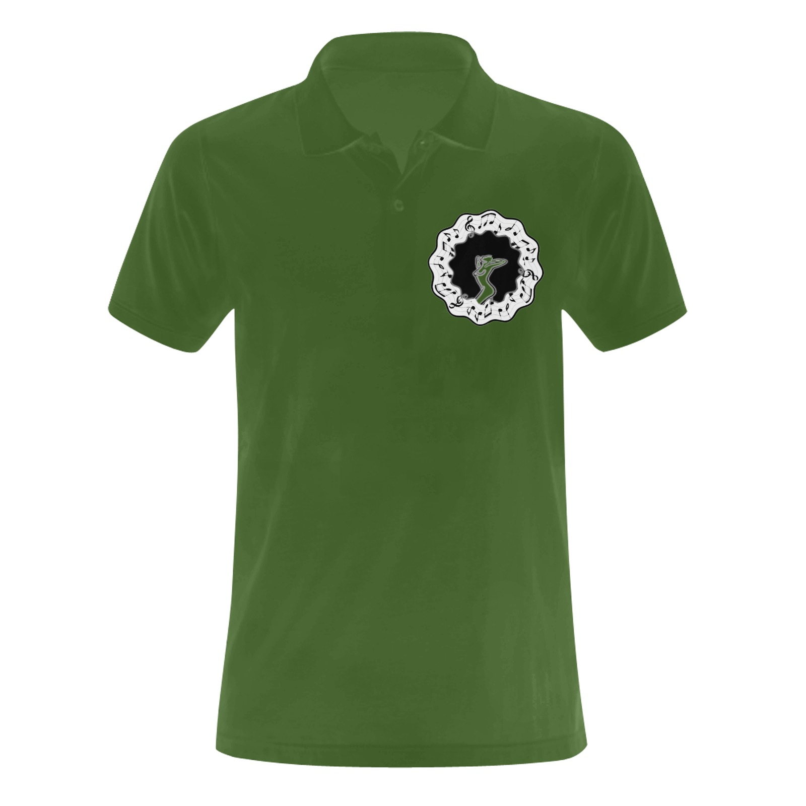 grn polo Men's Polo Shirt (Model T24)