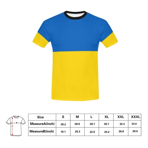 UKRAINE All Over Print T-Shirt for Men (USA Size) (Model T40)