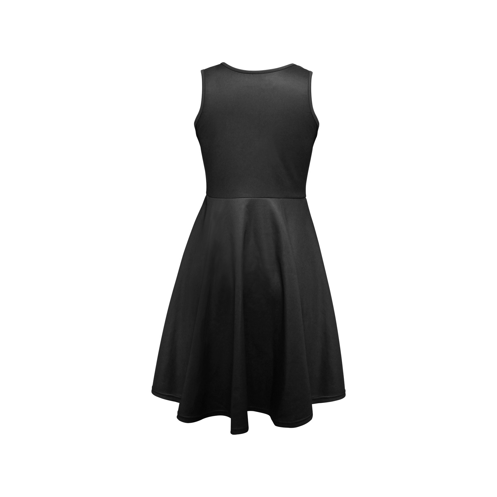 Black Sleeveless Expansion Dress (Model D60)