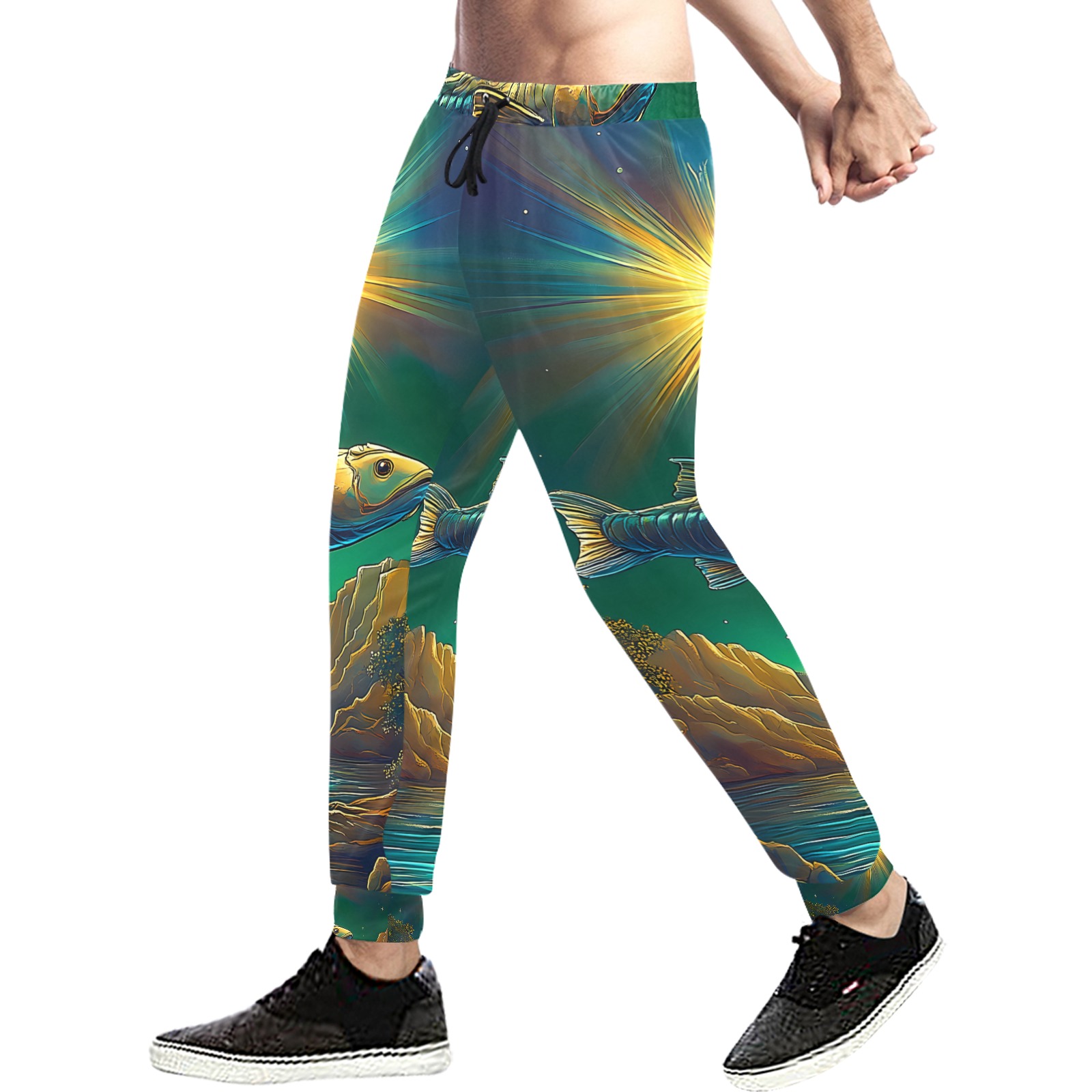 Celestial Swim Unisex Casual Sweatpants (Model L11)