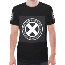DIONIO Clothing - Black Xavier T-Shirt New All Over Print T-shirt for Men (Model T45)