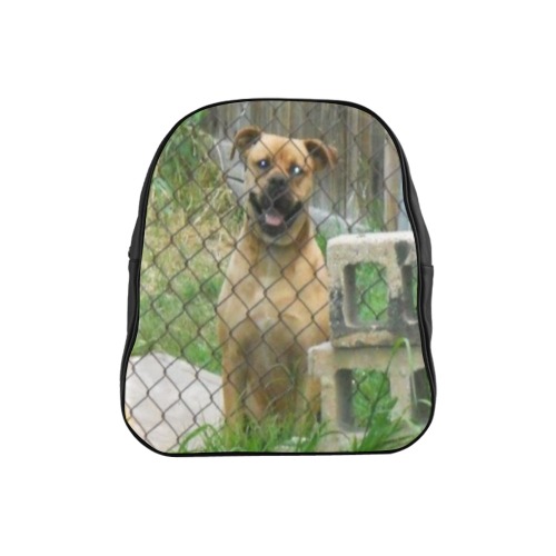 A Smiling Dog School Backpack (Model 1601)(Small)
