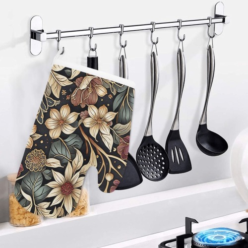 Fabulous Florals 6 Linen Oven Mitt (One Piece)