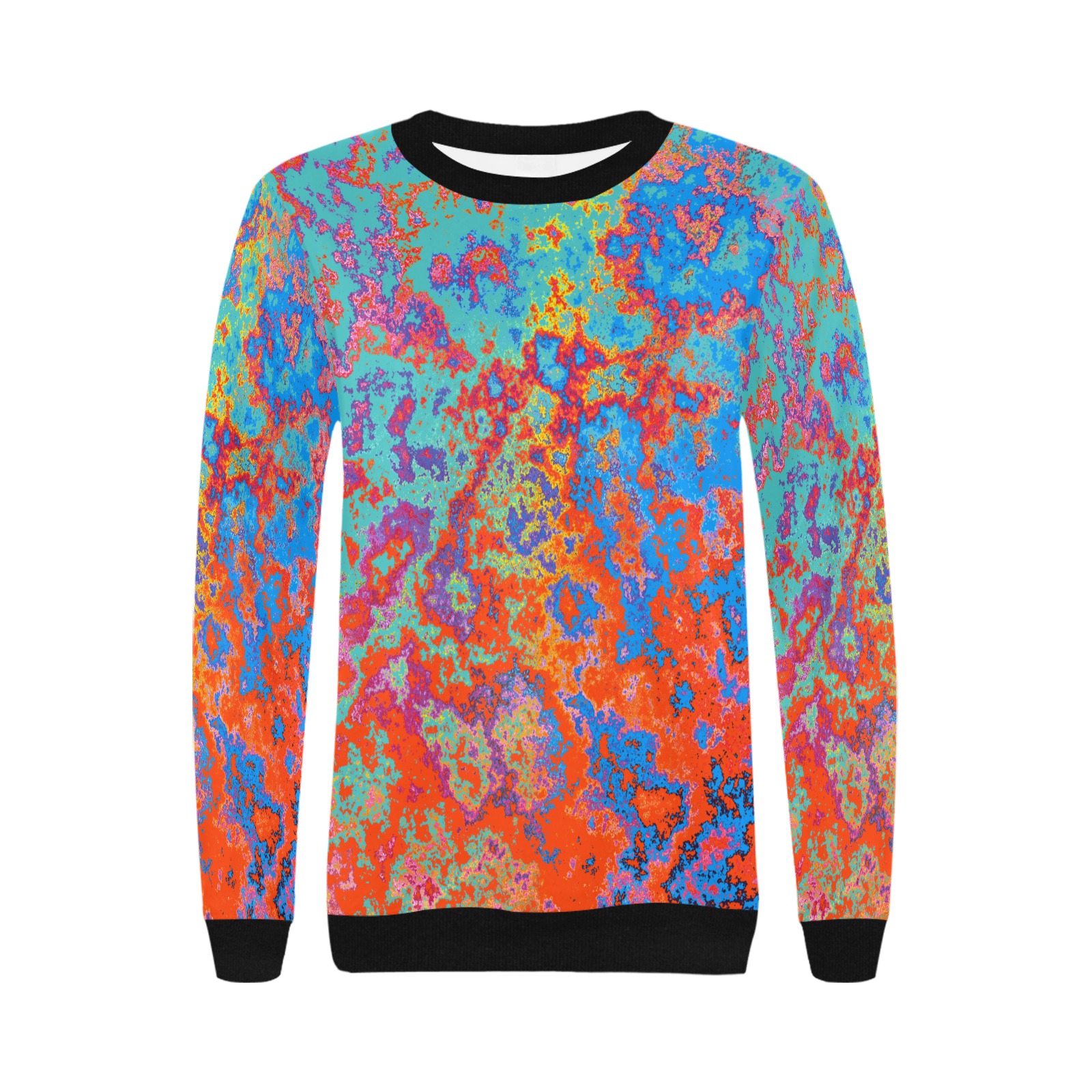 Sweatshirt #30 Women's Rib Cuff Crew Neck Sweatshirt (Model H34)