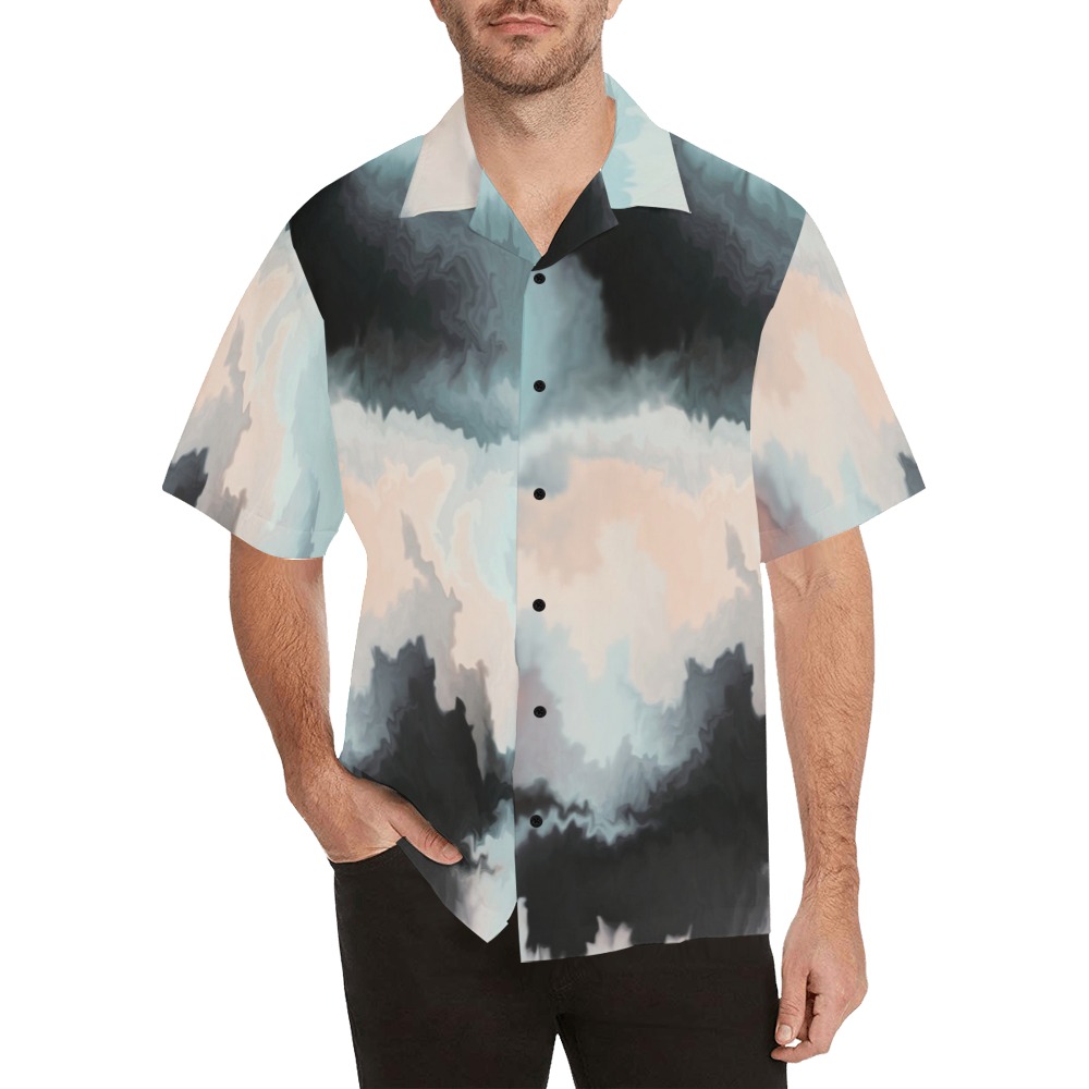 Waves ocean abstract 2 Hawaiian Shirt (Model T58)